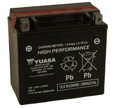 Yuasa YTX14H-BS 12V Motorcycle Battery